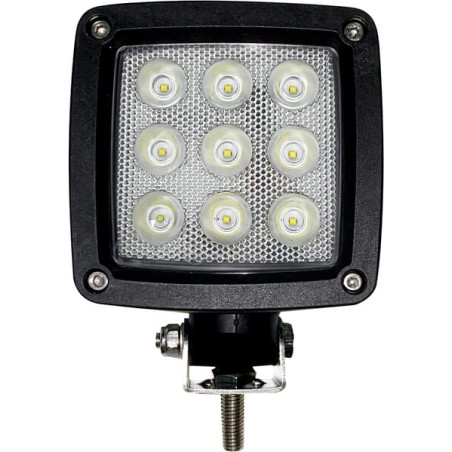 Lampa robocza LED, kwadratowa 27W 3000lm 10/30V z wtyczką Deutsch światło rozproszone 9 LED Kramp