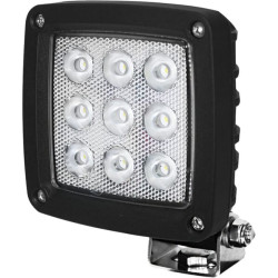 Lampa robocza LED, kwadratowa 27W 3000lm 10/30V z wtyczką Deutsch światło rozproszone 9 LED Kramp