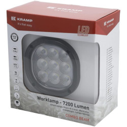 Lampa robocza LED, kwadratowa 54W 7200lm 10/30V światło rozproszone 9 LED Kramp