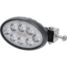 Lampa robocza LED, owalna 56W 5320 lm 10/30V 160x129x68 mm z wtyczką Deutsch, światło skupione 10 LED