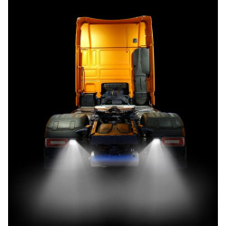 Lampa robocza LED, okrągła 12W 1200lm 12/24V, biała, 65.7x85.8x35 mm światło rozproszone z wtyczką Deutsch, 8 LED