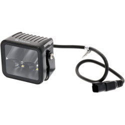 Lampa robocza LED, kwadratowa 40W 4800lm 12/24V, biała, 81x82.5x67.5 mm światło skupione z wtyczką Deutsch, 4 LED