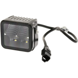 Lampa robocza LED, kwadratowa 40W 4800lm 12/24V, biała, 81x82.5x67.5 mm światło rozproszone z wtyczką Deutsch, 4 LED