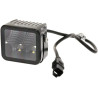 Lampa robocza LED, kwadratowa 40W 4800lm 12/24V, biała, 81x82.5x67.5 mm światło rozproszone z wtyczką Deutsch, 4 LED