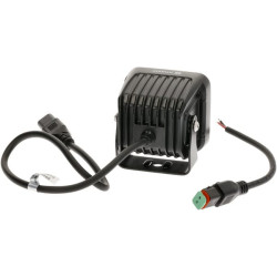 Lampa robocza LED, kwadratowa 40W 4800lm 12/24V, biała, 81x82.5x67.5 mm światło rozproszone z wtyczką Deutsch, 4 LED