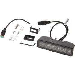 Lampa robocza LED, prostokątna 30W 2880lm 12/24V, biała, 157x49.7x60 mm światło skupione z wtyczką Deutsch, 6 LED