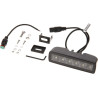 Lampa robocza LED, prostokątna 30W 2880lm 12/24V, biała, 157x49.7x60 mm światło skupione z wtyczką Deutsch, 6 LED