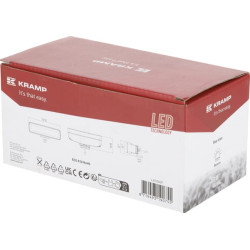 Lampa robocza LED, prostokątna 30W 2880lm 12/24V, biała, 157x49.7x60 mm światło skupione z wtyczką Deutsch, 6 LED