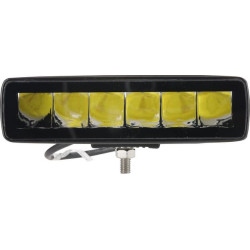 Lampa robocza LED, prostokątna 30W 2880lm 12/24V, biała, 157x49.7x60 mm światło skupione z wtyczką Deutsch, 6 LED