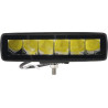 Lampa robocza LED, prostokątna 30W 2880lm 12/24V, biała, 157x49.7x60 mm światło skupione z wtyczką Deutsch, 6 LED