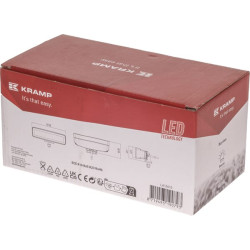 Lampa robocza LED, prostokątna 30W 2880lm 12/24V, biała/pomarańczowa, 157x49.7x60 mm światło rozproszone z wtyczką Deutsch, 6 LE