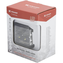 Lampa robocza LED, kwadratowa 70W 8400lm 12/24V, biała/pomarańczowa, 97x77x75 mm światło rozproszone z wtyczką Deutsch, 10 LED
