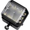 Lampa robocza LED, kwadratowa 70W 8400 lm 12/24V, biała, 97x77x75 mm światło rozproszone z wtyczką Deutsch, 10 LED