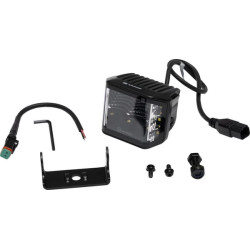Lampa robocza LED, kwadratowa 70W 8400 lm 12/24V, biała, 97x77x75 mm światło rozproszone z wtyczką Deutsch, 10 LED
