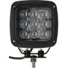 Lampa robocza LED, kwadratowa 45W 4050lm 12/24V, niebieska, 126x151x95 mm światło skupione z wtyczką Deutsch, 9 LED