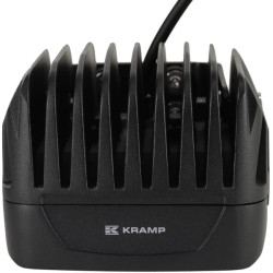Lampa robocza LED, kwadratowa 45W 4050lm 12/24V, niebieska, 126x151x95 mm światło skupione z wtyczką Deutsch, 9 LED
