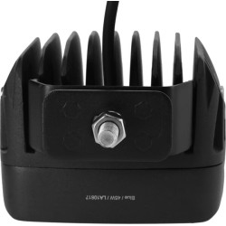 Lampa robocza LED, kwadratowa 45W 4050lm 12/24V, niebieska, 126x151x95 mm światło skupione z wtyczką Deutsch, 9 LED