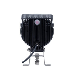 Lampa robocza LED, okrągła, 54W 5100 lm 12/24V Ø 133x75 mm z wtyczką Deutsch, światło rozproszone 9 LED z uchwytem + przełącznik