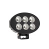 Lampa robocza LED, owalna 36W 3500lm 12/24V 155x105x58 mm światlo rozproszone, 6 LED, Black series