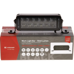 Lampa robocza długa LED, 60W 5040lm prostokątna, 12/24V, biała/pomarańczowa, 204x70x67 mm z wtyczką Deutsch, Combo, prosta, 12 L