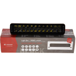 Lampa robocza długa LED, 120W 10080lm prostokątna, 12/24V, biała/pomarańczowa, 357x70x67 mm z wtyczką Deutsch, Combo, prosta, 24