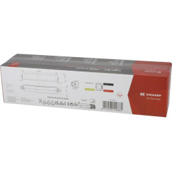 Lampa robocza długa LED, 120W 10080lm prostokątna, 12/24V, biała/pomarańczowa, 358.4x70x78.6 mm z wtyczką Deutsch, Combo, łukowa