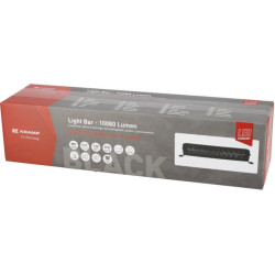 Lampa robocza długa LED, 120W 10080lm prostokątna, 12/24V, biała/pomarańczowa, 358.4x70x78.6 mm z wtyczką Deutsch, Combo, łukowa