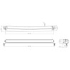 Lampa robocza długa LED, 105W 8820lm prostokątna, 12/24 V, biała/pomarańczowa, 525.5x40x54.4 mm z wtyczką Deutsch, Combo, łukowa