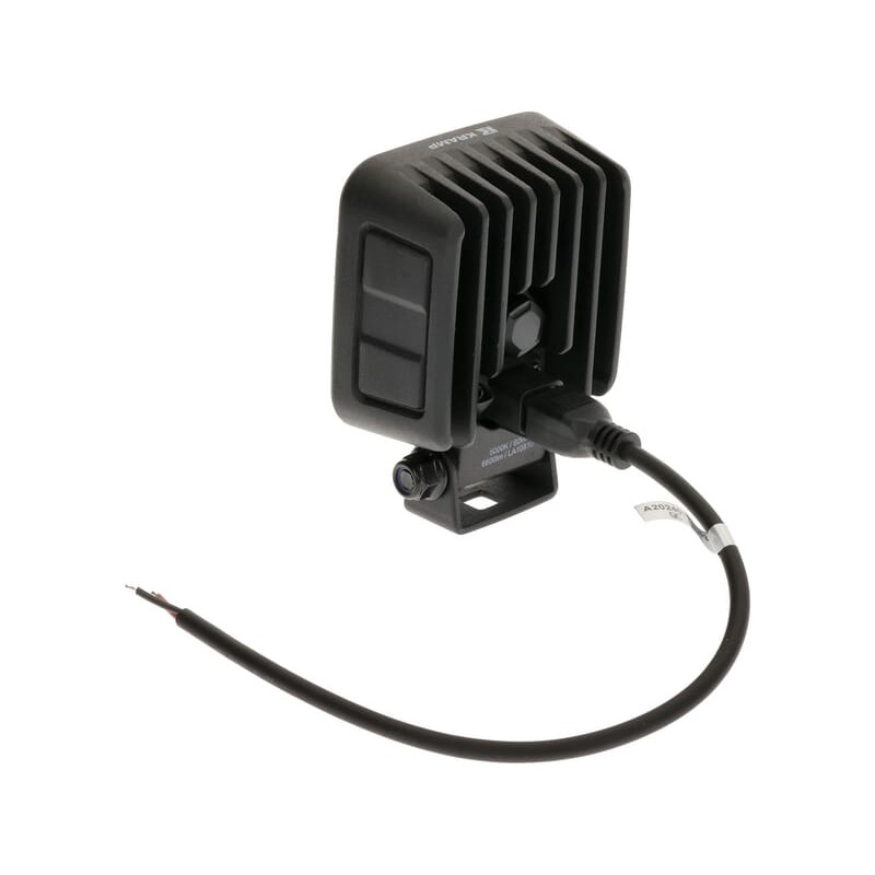 Lampa robocza LED, kwadratowa 60W 6600lm 12/24V, biała, 92x109.5x51.1 mm światło rozproszone z wtyczką Deutsch, 12 LED