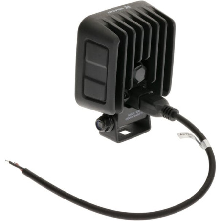 Lampa robocza LED, kwadratowa 60W 6600lm 12/24V, biała, 92x109.5x51.1 mm światło rozproszone z wtyczką Deutsch, 12 LED