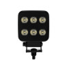 Lampa robocza LED, kwadratowa 60W 6600lm 12/24V, biała, 92x109.5x51.1 mm światło rozproszone z wtyczką Deutsch, 12 LED