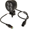Lampa robocza LED, okrągła 24W 2556lm 12/24V, biała, 83.9x99.5x59 mm światło rozproszone z wtyczką Deutsch, 4 LED