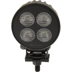 Lampa robocza LED, okrągła 24W 2556lm 12/24V, biała, 83.9x99.5x59 mm światło rozproszone z wtyczką Deutsch, 4 LED