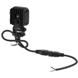 Lampa robocza LED, kwadratowa 40W 2650lm 12/24V, biała, 70.1x126.6x49.7 mm światło rozproszone z wtyczką Deutsch, 8 LED