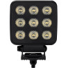 Lampa robocza LED, kwadratowa 90W 6800lm 12/24V, biała, 108x120.7x52.7 mm światło rozproszone z wtyczką Deutsch, 18 LED