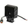 Lampa robocza LED, kwadratowa 90W 6800lm 12/24V, biała, 108x120.7x52.7 mm światło rozproszone z wtyczką Deutsch, 18 LED