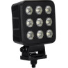 Lampa robocza LED, kwadratowa 90W 6800lm 12/24V, biała, 108x120.7x52.7 mm światło rozproszone z wtyczką Deutsch, 18 LED