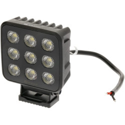Lampa robocza LED, kwadratowa 90W 6800lm 12/24V, biała, 108x120.7x52.7 mm światło rozproszone z wtyczką Deutsch, 18 LED