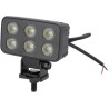 Lampa robocza LED, prostokątna 60W 4630lm 12/24V, biała, 115x65x47 mm światło rozproszone z wtyczką Deutsch, 12 LED