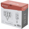 Lampa robocza LED, prostokątna 60W 4630lm 12/24V, biała, 115x65x47 mm światło rozproszone z wtyczką Deutsch, 12 LED