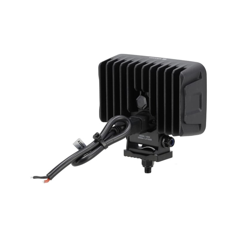 Lampa robocza LED, prostokątna 100W 8950lm 12/24V, biała, 150x112x52.7 mm światło rozproszone z wtyczką Deutsch, 20 LED