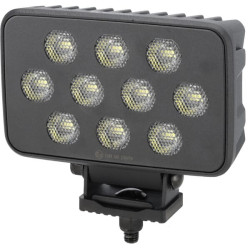 Lampa robocza LED, prostokątna 100W 8950lm 12/24V, biała, 150x112x52.7 mm światło rozproszone z wtyczką Deutsch, 20 LED