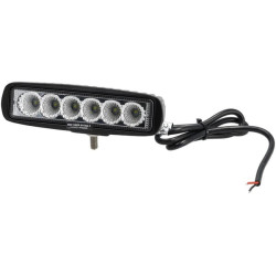 Lampa robocza LED, prostokątna 18W 1620lm, biała, 160x60x70 mm światło skupione, Kramp