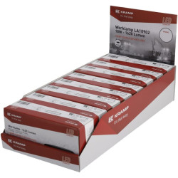 Lampa robocza LED, prostokątna 18W 1620lm, biała, 160x60x70 mm światło skupione, Kramp (op. 8 szt.)