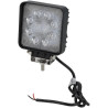Lampa robocza LED, kwadratowa 24W 2000lm, biała, 107x52x136 mm światło skupione, Kramp