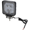 Lampa robocza LED, prostokątna 27W 2376lm, biała, 107x38.8x136 mm światło rozproszone, Kramp