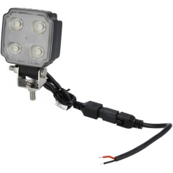 Lampa robocza LED, kwadratowa 20W 3000lm, biała, 75x47x107.5 mm z wtyczką Deutsch 2-pin, światło rozproszone, Kramp (op. 10 szt.