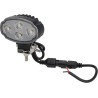 Lampa robocza LED, owalna 20W 3000lm, biała, 100x54x93 mm z wtyczką Deutsch 2-pin, światło rozproszone, Kramp