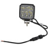 Lampa robocza LED, kwadratowa 27W 3420lm, biała, 96.5x48.5x124.5 mm z wtyczką Deutsch 2-pin, światło rozproszone, Kramp (op. 10 