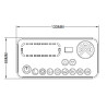 Lampa robocza długa LED, 100/200W, 12/24V, pomarańczowa przykręcana, 767x89x280 mm TA2